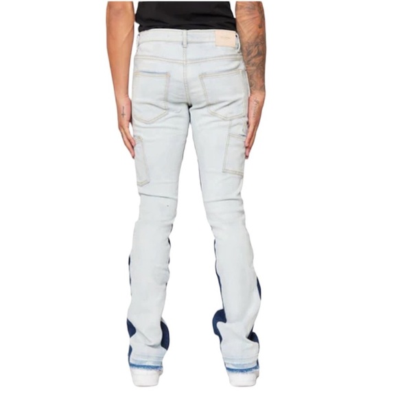 Valabasas Nebulla Stacked Jeans Dark/Light Size 30 - Picture 3 of 16